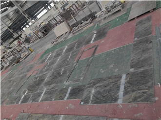 Commercial Blue Fusion Quartzite Tile Slabs Floor Wall Bulk