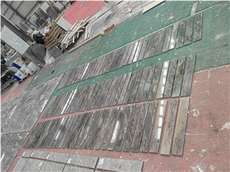 Commercial Blue Fusion Quartzite Tile Slabs Floor Wall Bulk