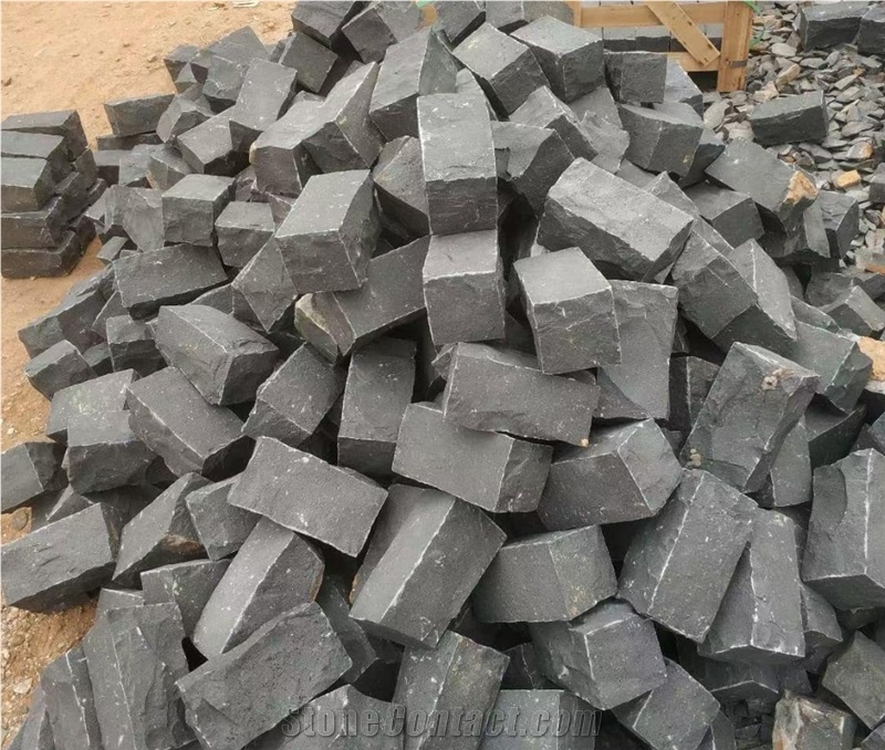 Black Basalt Cobble Stone