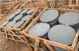 Dark Grey Granite Garden Stepping Stone Pavement