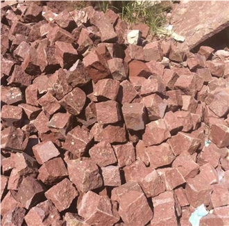 Red/ Brown Granite Cobble
