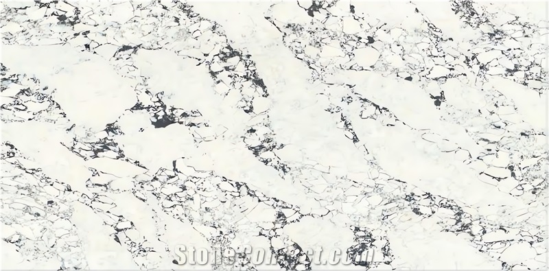 FQ 5101 Arabescato Brown Quartz Slabs