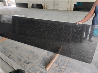 Black Galaxy Granite Slabs Polished 2Cm