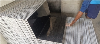 Black Galaxy Granite Slabs Polished 2Cm