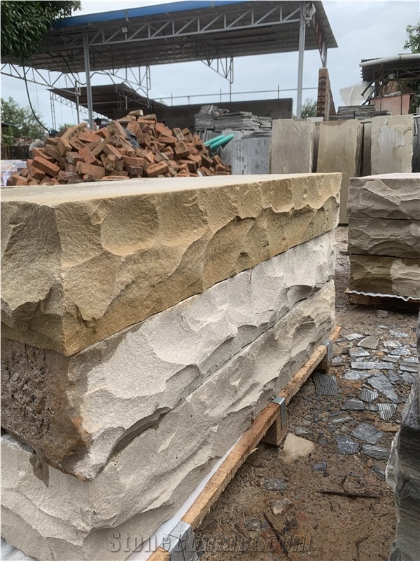 Sandstone Block Steps Garden Stairs