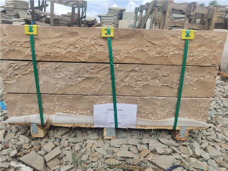 Sandstone Block Steps Garden Stairs