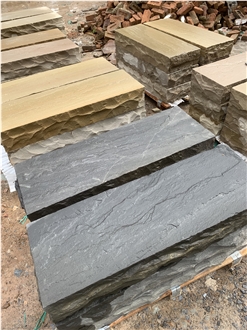 Sandstone Block Steps Garden Stairs