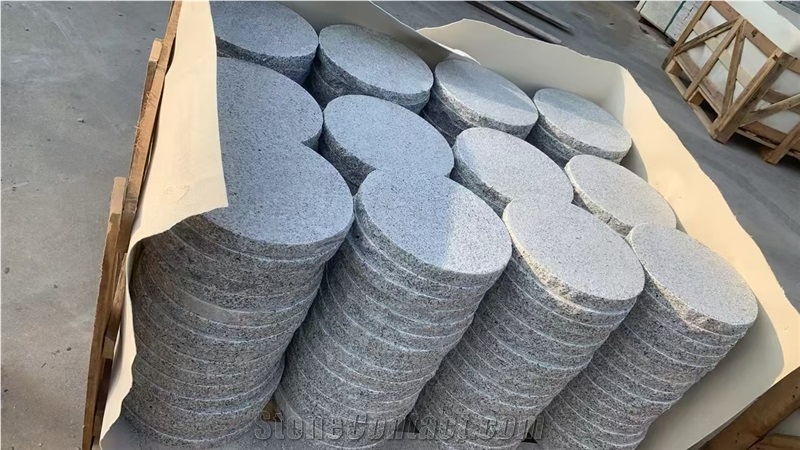 Flamed Granite Garden Round Stepping Stone