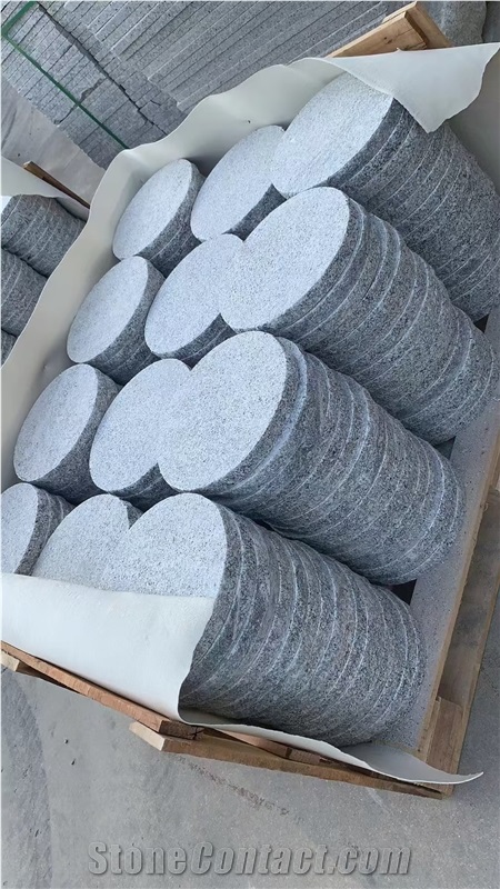 Flamed Granite Garden Round Stepping Stone