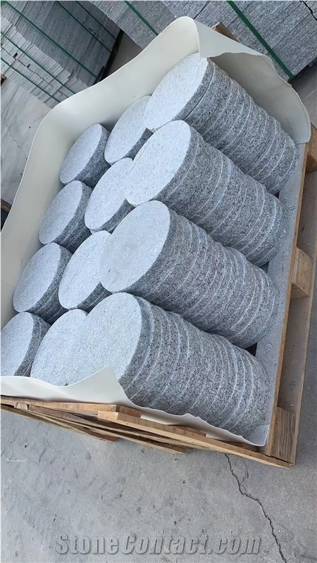 Flamed Granite Garden Round Stepping Stone