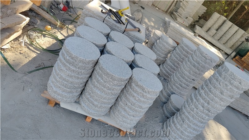 Flamed Granite Garden Round Stepping Stone