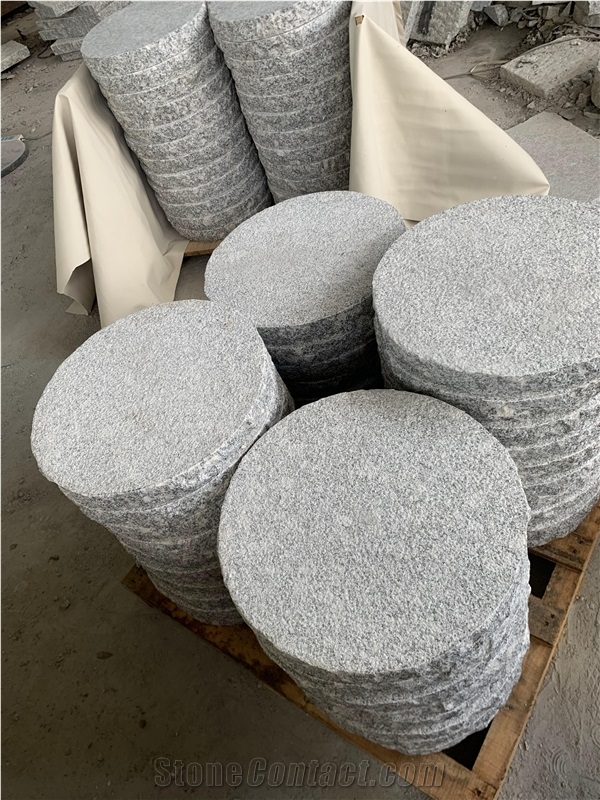 Flamed Granite Garden Round Stepping Stone
