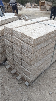 G682 Granite Pineapple Finish Block Steps