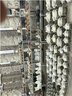 Garden Light Grey Granite Stone Animal Statues