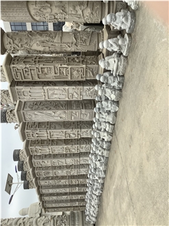 Garden Light Grey Granite Stone Little Budha Statues
