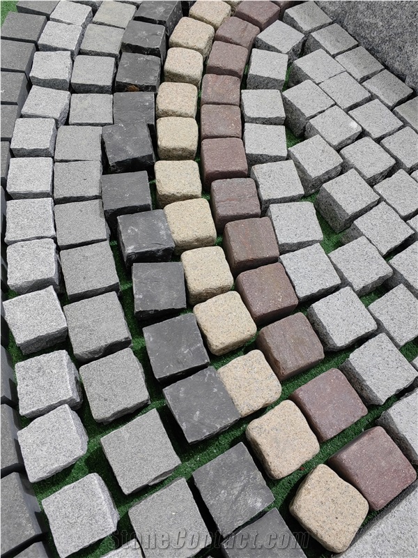 Granite  Cubes Pavers - Granite Cobble Stone