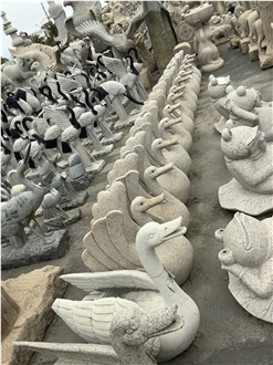 Granite Duck  Sculpture Garden Decoration High Quality