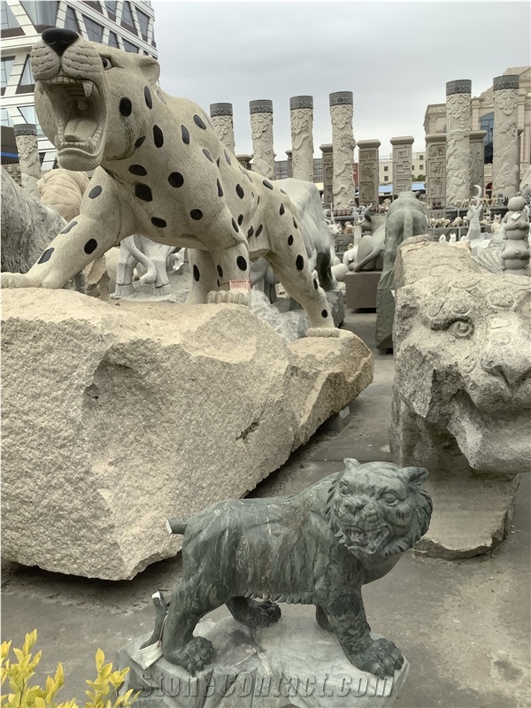 Granite Leopard Sculpture Professional Cheap