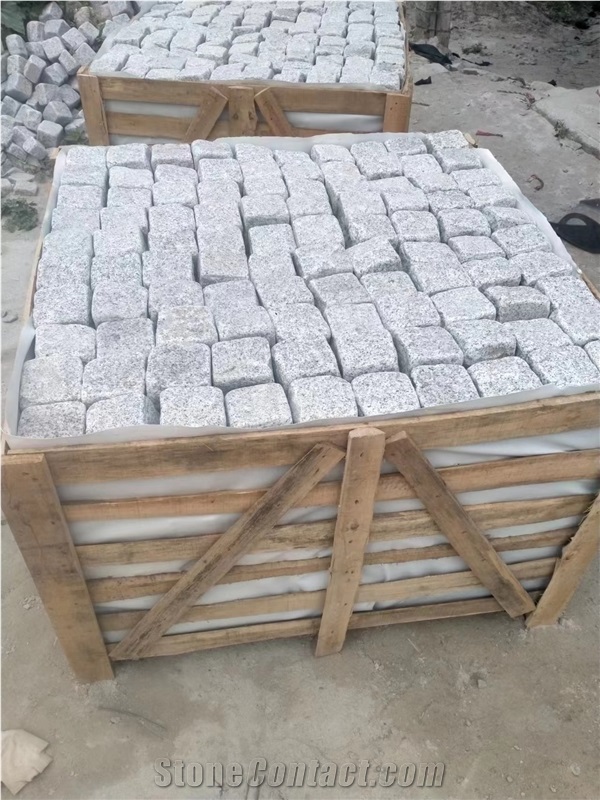 Grey Granite Cubes All Sides Tumbled Superior Quality