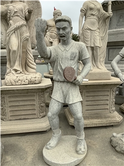 Outdoor Handmade Granite Garden Human Sculpture