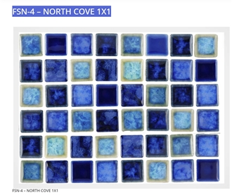 FSN-4 – NORTH COVE 1X1 Porcelain Mosaic Tiles FSN-4 – NORTH COVE 1X1 Porcelain Mosaic Tiles