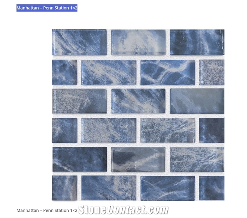 Manhattan – Penn Station 1×2 Glass Mosaic Tiles