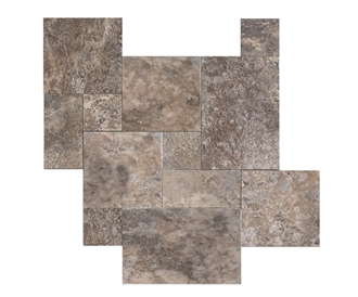 Rustic Silver Travertine Pool Coping And Pool Pavers