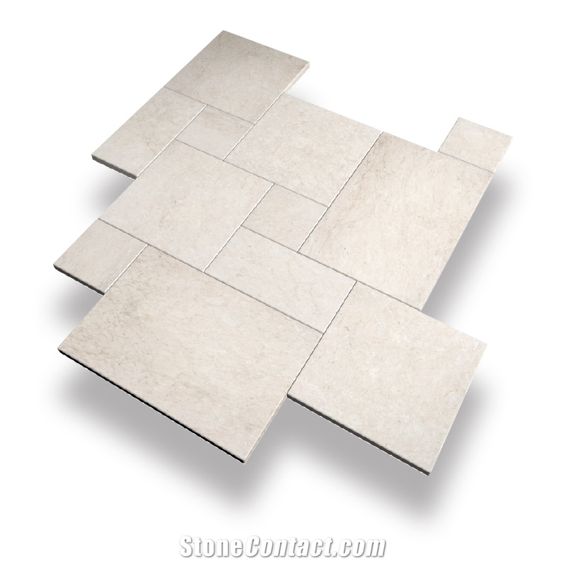 Crema Pearl Marble French Pattern Terrace Paving Tiles
