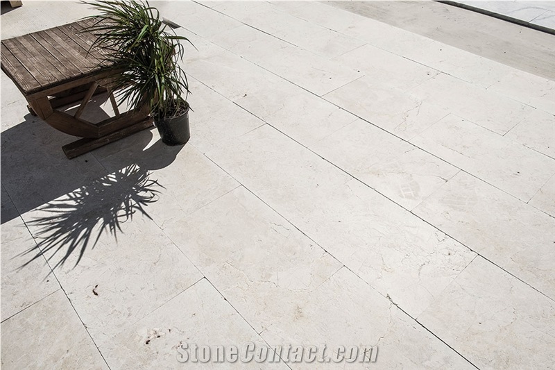 Crema Pearl Marble French Pattern Terrace Paving Tiles