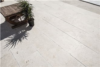 Crema Pearl Marble French Pattern Terrace Paving Tiles