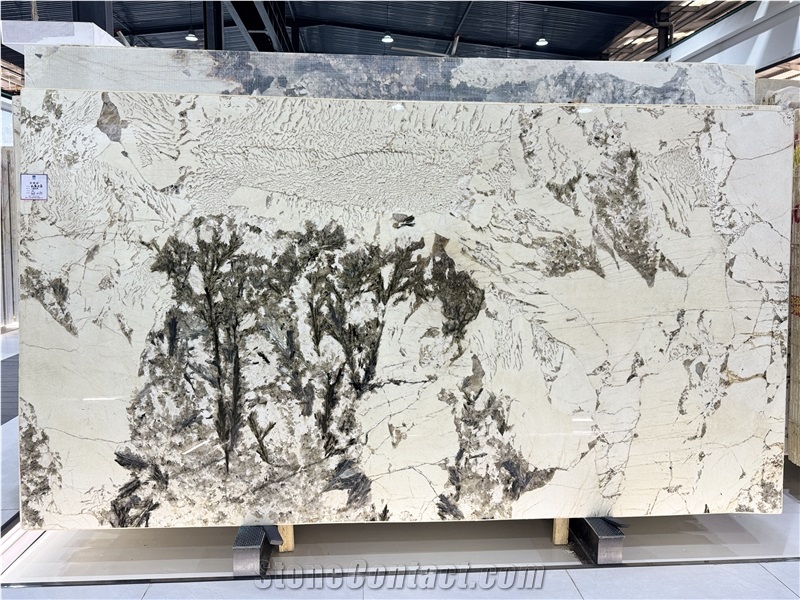 Alpinus Crystal Luxurious Granite Slabs For Wall-Cladding