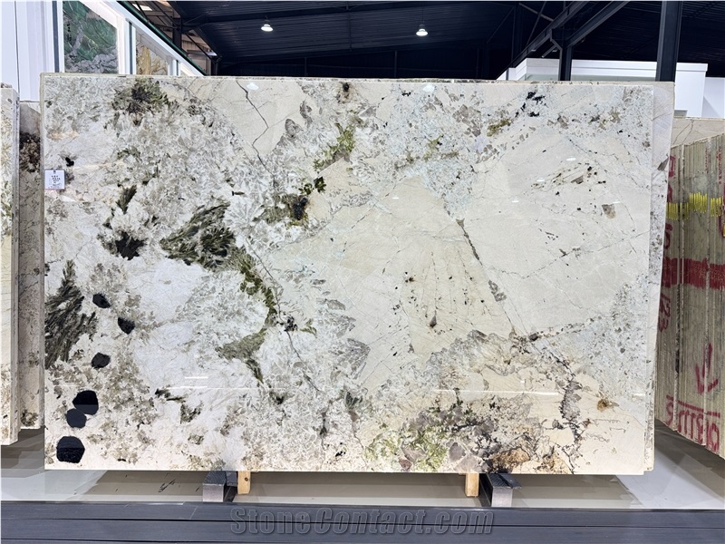Alpinus Green Crystal Vivid Brazilian Granite Polished Slabs