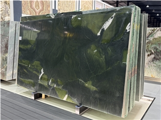 Avocatus Polished Quartzite Pure Green For Living Room Slabs