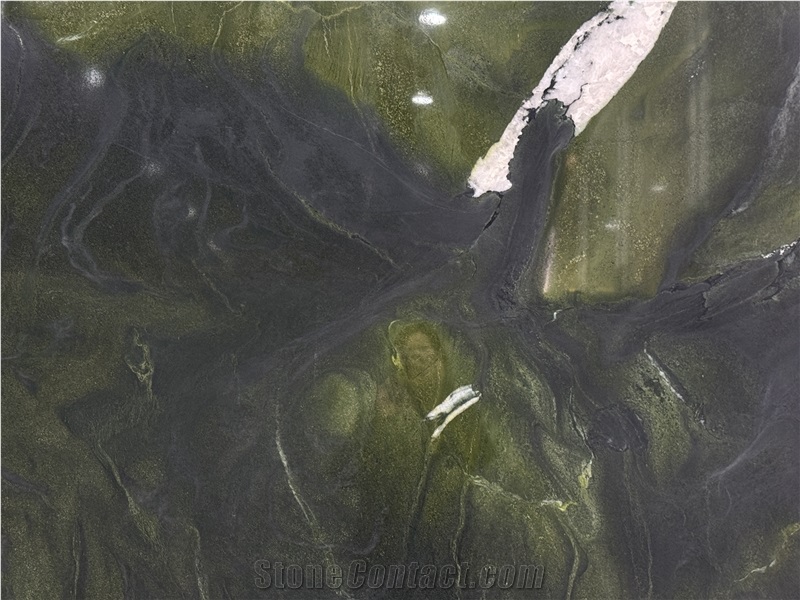 Avocatus Polished Quartzite Pure Green For Living Room Slabs