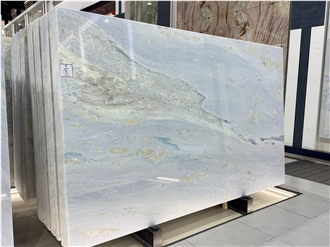 Azul Cielo Brazilian Polished  Acquamarina Marble Slabs