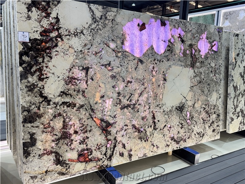 Big Crystal Tourmaline Patagonia Brazilian Quartzite Slabs