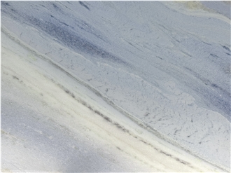 Blue Cielo Sky Brazilian Marble Slabs With Diagonal Veins