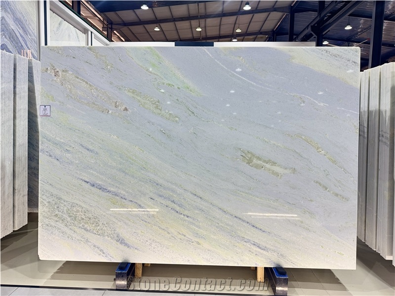 Blue Sky Brazil Polished Marble Slabs For Wall-Cladding