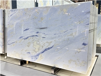Blue Sky River Ocean Brazil Marble Slabs  For Wall-Cladding