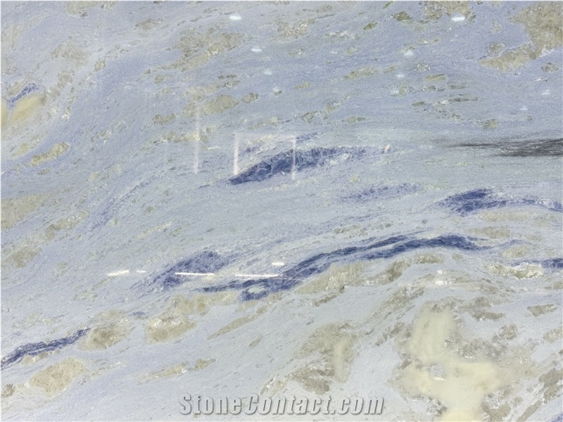 Blue Sky River Ocean Brazil Marble Slabs  For Wall-Cladding