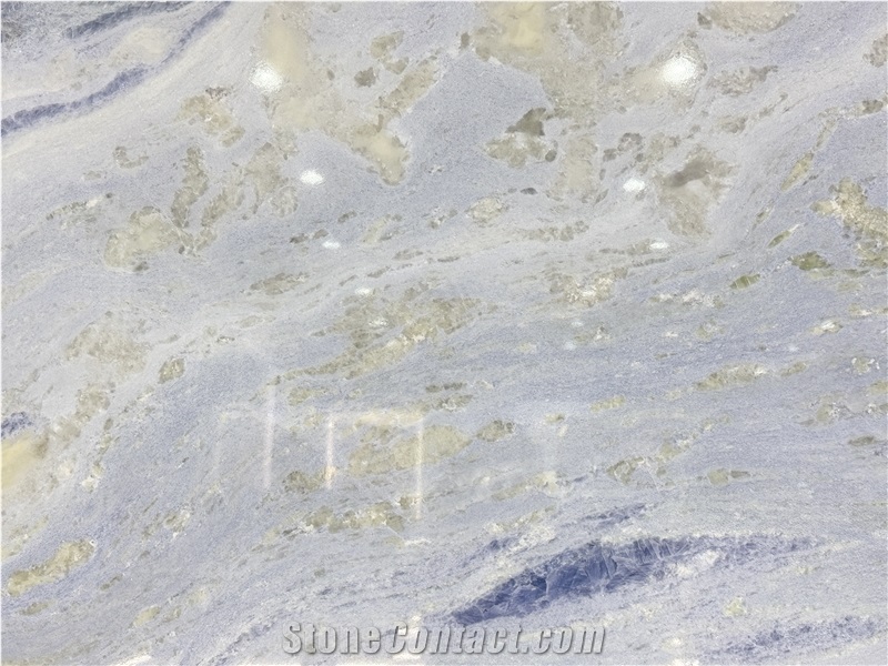 Blue Sky River Ocean Brazil Marble Slabs  For Wall-Cladding