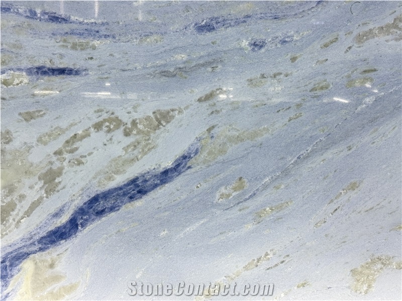 Blue Sky River Ocean Brazil Marble Slabs  For Wall-Cladding