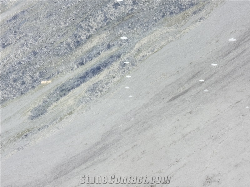Calcite Azul  With Large Twill Crystal Brazilian Slabs Tiles