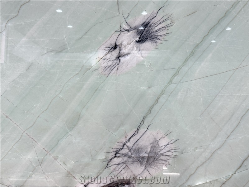 Cristallo Tiffany Polished Quartzite Pear Blossom Snow Slabs