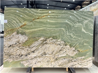 Cristallo Twilight Vivid Green Maestro Quartzite Slabs Cristallo Twilight Vivid Green Maestro Quartzite Slabs