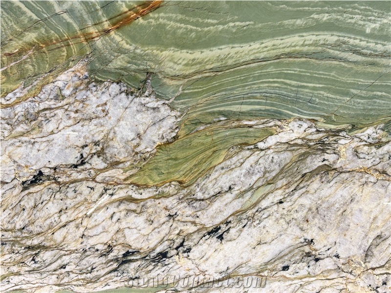 Cristallo Twilight Vivid Green Maestro Quartzite Slabs