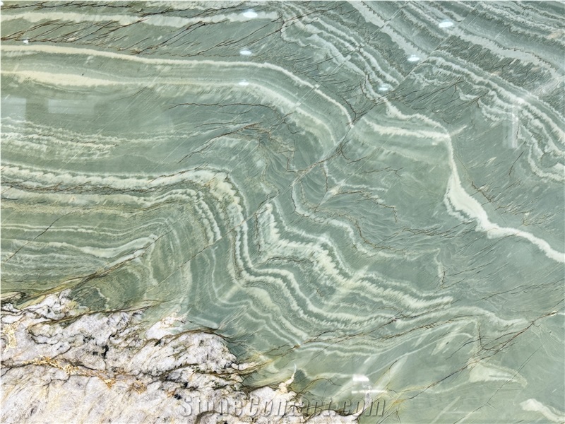 Cristallo Twilight Vivid Green Maestro Quartzite Slabs