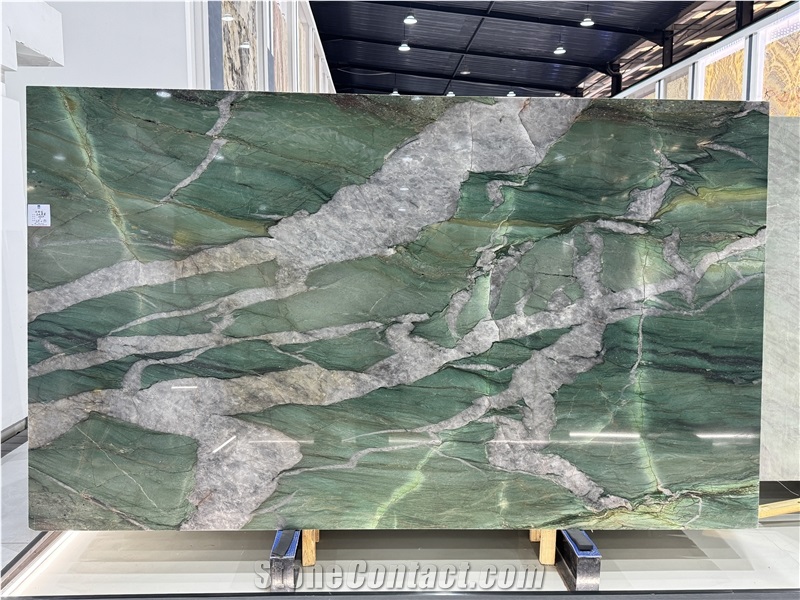 Fuchsite Crystal Quartzite Patagonia Green For Wall Slabs
