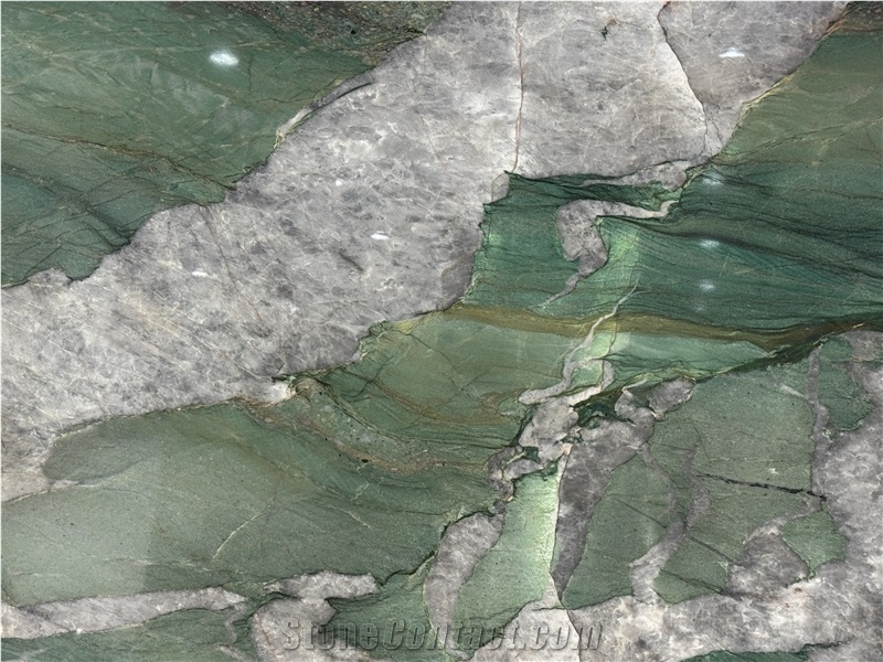 Fuchsite Crystal Quartzite Patagonia Green For Wall Slabs