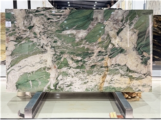 Fuchsite Crystal Quartzite Polished Patagonia Green Slabs Fuchsite Crystal Quartzite Polished Patagonia Green Slabs